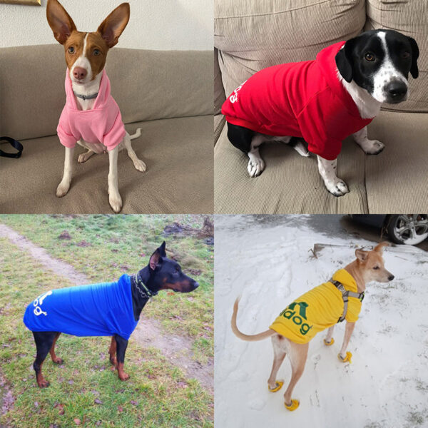 239b10cbf2186bf7 2021 Winter Dog Hoodies Fleece Warm Sweatshirt Small Medium Large Jacket Clothing Pet Costume Dogs Clothes