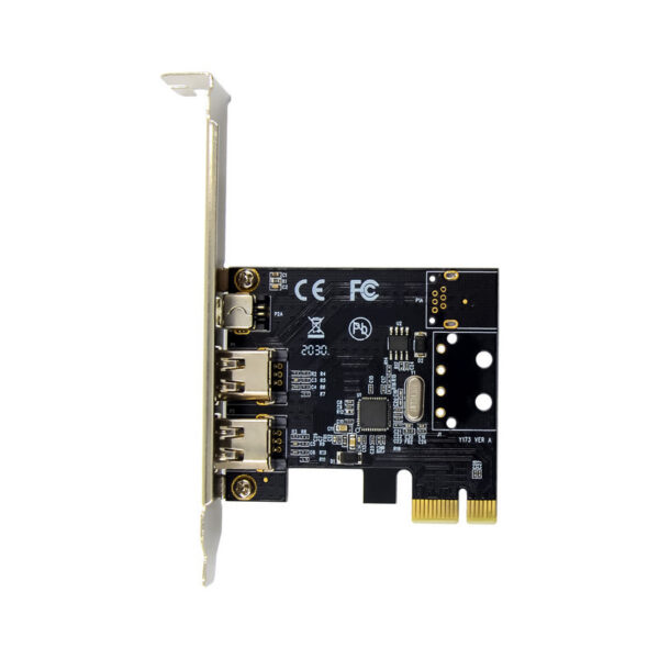 PCIe X1 3 Ports Firewire 4pin 9pin Expansion Card PCI Express 1394B 1394A VIA VT6315 Chipset Adapter PCI-E 1X to 1394 Soundcard