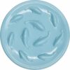 Slow Feeder Bowl for Cats and Small Dogs,Cilkus Fish Pool Design, Fun Interactive Bloat Stop Puzzle Feeder Bowl Healthy Eating Diet Made of Melamine Food Grade Material Dishwasher Safe (Green)