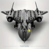Military Technical USA SR71 Blackbird Stealth Supersonic Reconnaissance Aircraft Building Blocks Fighter Model Brick Kid Boy Toy
