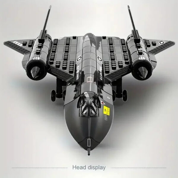Military Technical USA SR71 Blackbird Stealth Supersonic Reconnaissance Aircraft Building Blocks Fighter Model Brick Kid Boy Toy