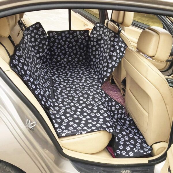 23cbd491af84e0b8 Waterproof Printed Pet Dog Scratchproof Car Back Seat Cover Protector Pad with Printing