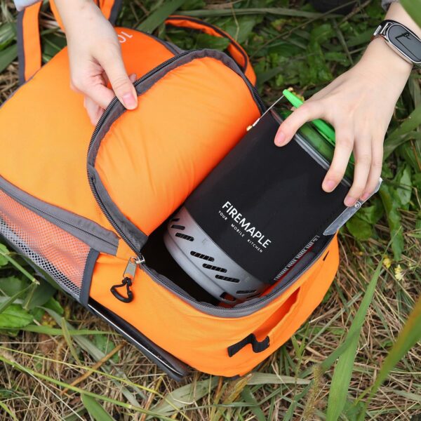 23d92f19c0b3e8a3 Fire-maple FMS-X2 Personal Cooking System Outdoor Hiking Camping Equipment Oven with Piezo Ignition POT Support & Stand for Outdoor Acitivities- Portable Propane Gas Stove Burner