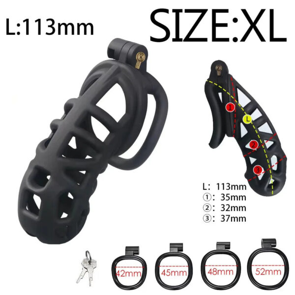 23e68019b702eaed Male Chastity Cage Erotic Urethral Lock Sex Toys Device Penis Ring Male with 4 Size SM Products Cage Chastete Penis Sleeve