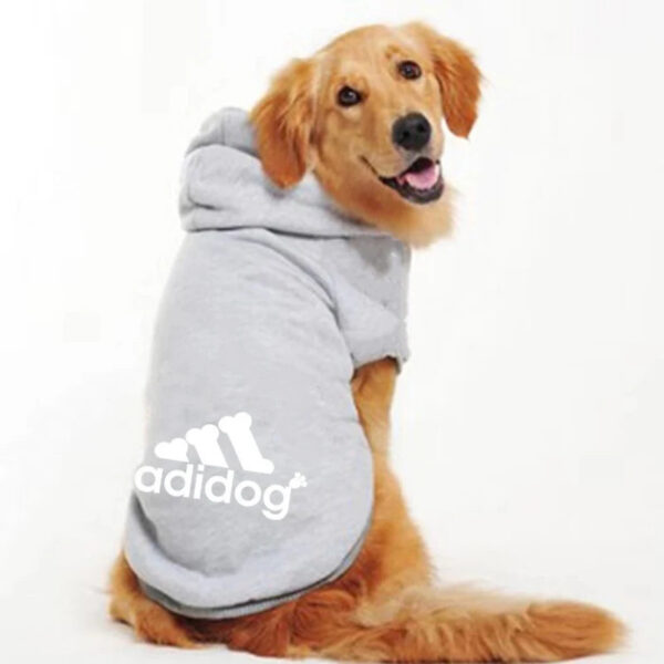 23ed64088f6fca88 Pet Clothes Adidog Dog Hoodies Autumn Winter Warm Coat for Large Dogs Jacket Sweater Puppy French Bulldog Clothing