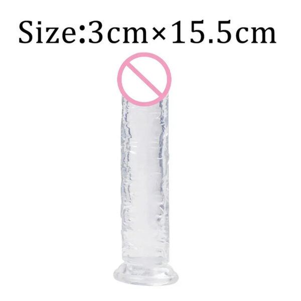 23eea095d680ccd8 7 Size Realistic Dildo Jelly Penis Suction Cup Dildo Big Dick Female Masturbator Clitoral Stimulator Lesbian Sex Toys For Women