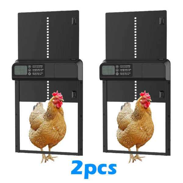 Coop Intelligent Timer Electric Aluminum Timing Opener Auto Chicken Door Farm Automatic Management Tool