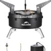 Naturehike Camping Gas Stove for IGT Table, Portable Isobutane Stove with Storage Bag & Foldable Brackets, 3 Burners Camp Stove for Outdoor Car Camping Cooking Tailgating