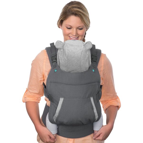 2408b36a80503f4e Ergonomic Bear-themed Cotton Shoulder Strap with Hat Multifunctional Portable Detachable Breathable Baby Carrier