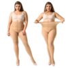 240b9167792ddd5e MANZI Women's 2 Pairs Plus Size Control Top Tights Ultra-Soft Panty Hose