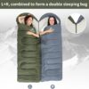 Naturehike Sleeping Bag for Adult,Combine Double Sleeping Bag,Oversized 220×85cm,L and R,3 Season,Ultralight Lightweight Compact with Compression Bag