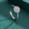 2428480c440d9ad8 Modian 925 Sterling Silver Classic Sparkling Simple CZ Finger Ring Platinum Plated Wedding Jewelry For Women Anniversary Gift