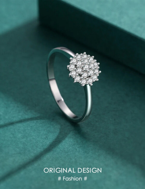2428480c440d9ad8 Modian 925 Sterling Silver Classic Sparkling Simple CZ Finger Ring Platinum Plated Wedding Jewelry For Women Anniversary Gift