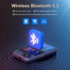 128GB MP3 player (with Bluetooth 5.3), 2.4’ portable full touchscreen music player (with speakers and Micro SD card slot)