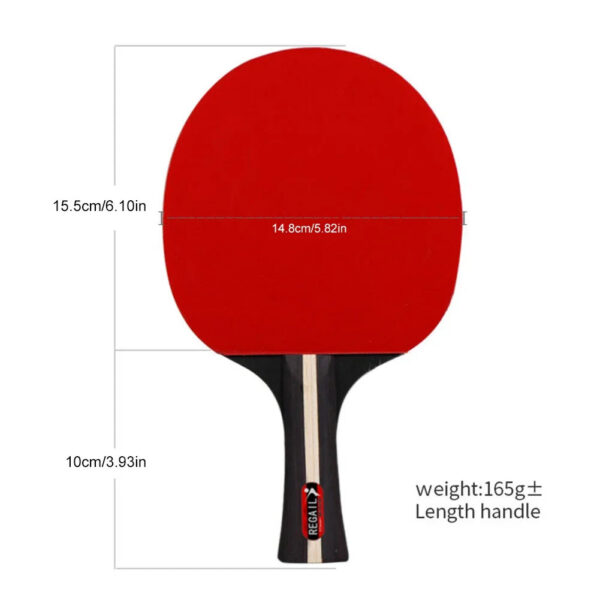 Table tennis paddle professional training 2 bat 3 ball table tennis racket set package 2 players for beginners training competit