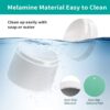 2434bf6c54fd2187 Elevated Cat Food Bowl Super Widen Raised Cat Food Dishes for Protecting Spine, Reliefing Whisker Fatigue, Anti-Vomiting 17° Tilted Pet Feeding Bowls with Silicone Mat for Indoor Cats
