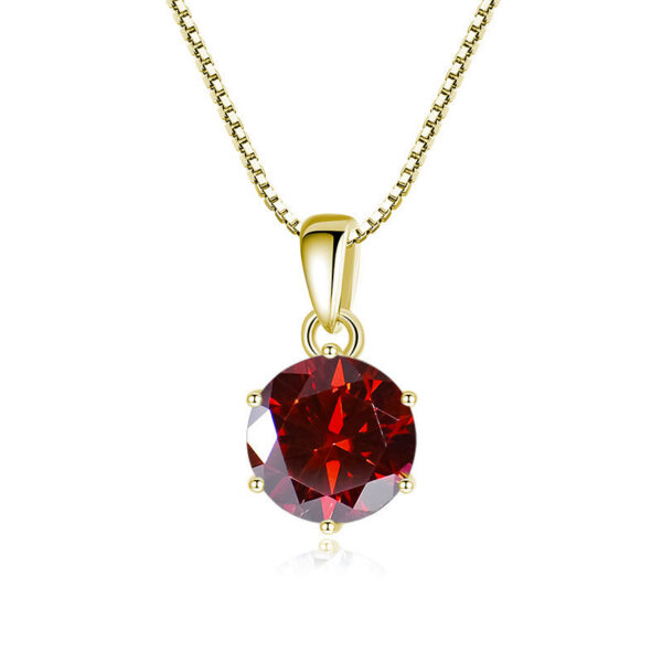 2435ac0ea7365e6b 1CT Moissanite Pendant For Women Simulated Diamond Necklace S Sterling Sier Jewelry Girl Valentine's Day party Gift