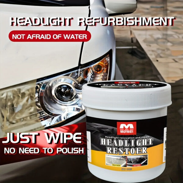 Car Restoration Polishing Headlamp Scratch Remover Repair Cleaning Paste Remove Oxidation Headlight Polish Liquid