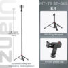 Ulanzi MT-79 2M Portable Universal Tripod Aluminum Alloy Lamp Holder Support LT028 Fill Light Lightweight Camera Action Camera