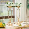 NUPTIO Flower Balls for Wedding Centerpieces - 2 Pcs 9.5 inch Diameter Fake Flower Ball Arrangement Bouquet Party Centerpieces for Tables - Dusty Blue Rose Bouquet Centerpiece Flowers for Table