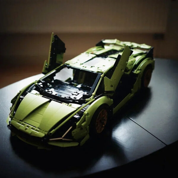 IN stock 3696 pieces of MOC building blocks compatible with Moc 42115 brick models, adult sports car toys, boys' birthday gifts