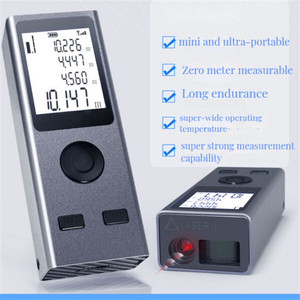 Mini Smart Rangefinder Intelligent 30M Digital Laser Rangefinde Usb Charging Rechargeable Handheld Distance Meter