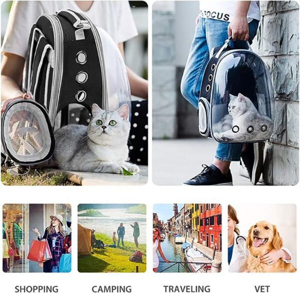 2499b520d75b2fdd Expandable Cat Large Transparent Carrier Backpack Bubble Space Capsule High Quality Pet Travel Bag