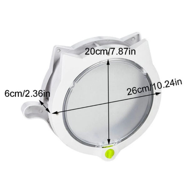 24aea6eb509fa0c4 Security Lock Flap Plastic Puppy Gate Interior Exterior Door Window Safety Easy Install Kitten Toys Pet Animal Supplies