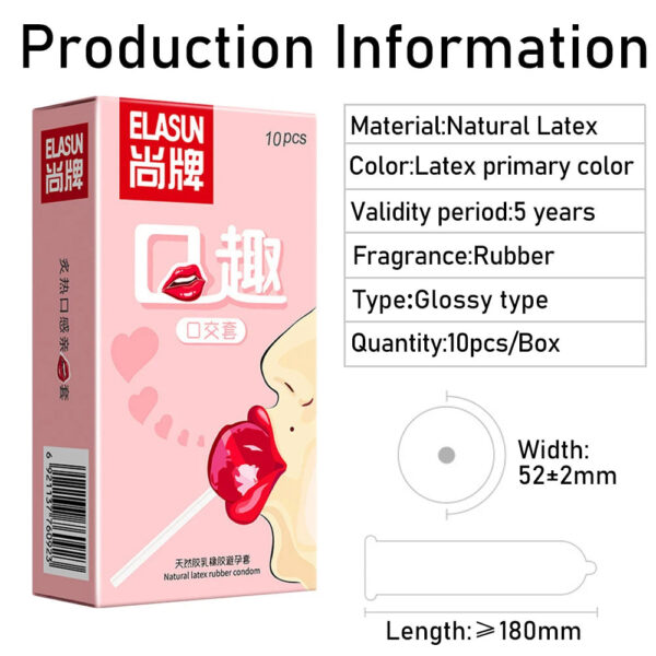 24b1d895147765be 10Pcs Sterile Oral Sex Condoms for Men No Oil Strawberry Flavour Blowjob Ultra Thin Condom Penis Sleeve Sex Toys for Couples