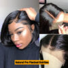 Brazilian 13*4 Front Human Remy 4*4 Short Bob Straight Wig Wigs for Women Swiss Lace QT Hair