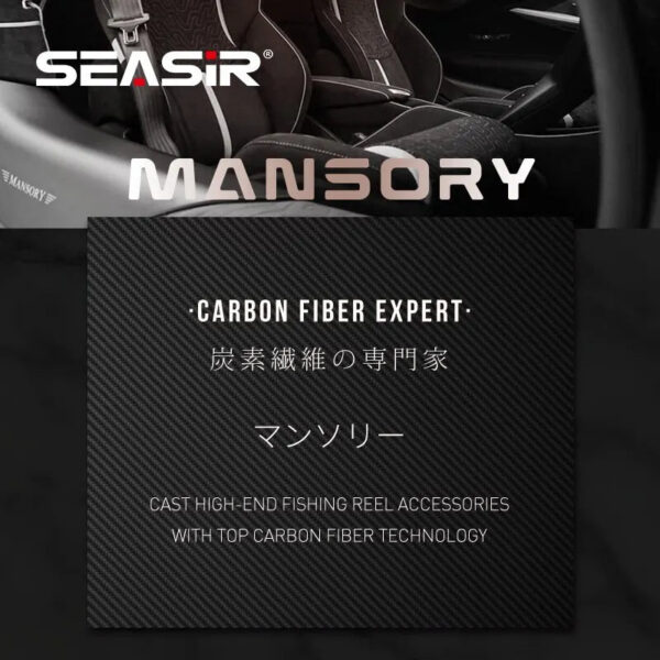 Seasir Mansory Baitcasting Fishing Reel 146g Ultralight Carbon 11+1 7.3:1 HS Ratio Hybrid Ceramic Bearing Double Spools Seawater