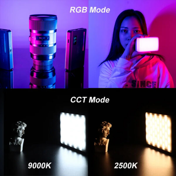 24f58397fc53f446 Ulanzi VL120 Full Color RGB Video Light 2500K-9000K LED Photography Lighting Dimmable Camera Light Live Vlog Fill Light