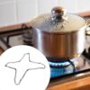 Yzdysg 2pcs Gaskocher Stützregal Brenner Stand Camping Eisenofen Ringe Kleine Töpfe Ständer Trivet Ständer Für Küchenkochen