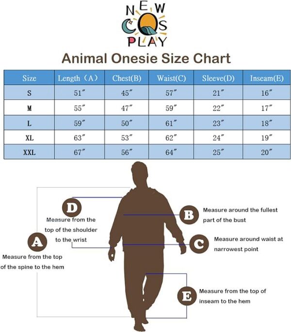 24fddb0410086714 NEWCOSPLAY Animal Onesie Adult Pamas Plush One Piece Cosplay Costume