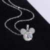 24ff77548b253273 JoyceJelly S Sterling Sier Pendant 1 Carat Moissanite Diamond Necklace Women's Fashion Jewelry Rat Head Mouse