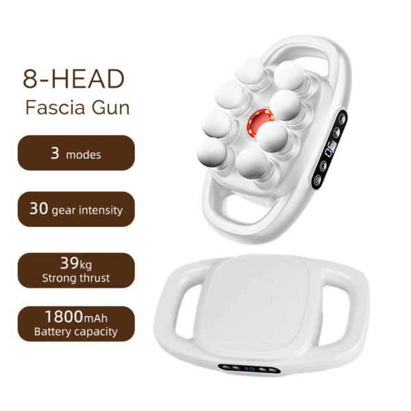 250375ade7a514db 16-Head Fascia Gun High-Frequency Vibration Body Massage Gun Back and Waist Massager Neck Shoulder Massager Muscle masajeador