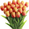250820c5649f2cac Dark Pink Tulips Artificial Flowers 20Pcs Real Touch Faux Fake Tulips Flowers for Home Office Wedding Decor Artificial Tulips Flower Arrangement Bouquet Faux Flowers for Decoration