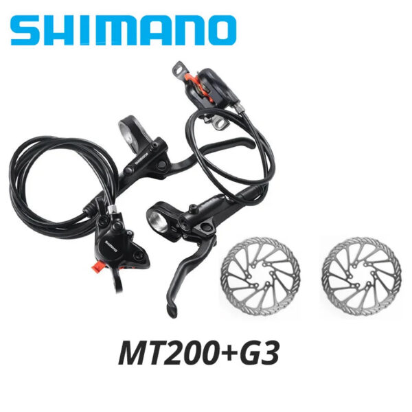 250a89d1ee62beb2 Original Shimano MT200 MT201 M315 MTB Mountain Bike Hydraulic Disc Brake MT200 Brakes 2 Piston 3 Finger Steel Lever BL-MT200