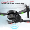 KBDFA New Drone H16 GPS Professional Dual Camera Dron Quadcopter Brushless Aerial Photography Laser Obstacle Avoidance RC Toy