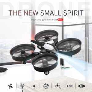 25357d4028eb1574 H36 Super Mini 2.4G Pocket RC Four Axis Unmanned Aerial Vehicle, One Click Return Flight, Toy Airplane, 360 ° Flipping