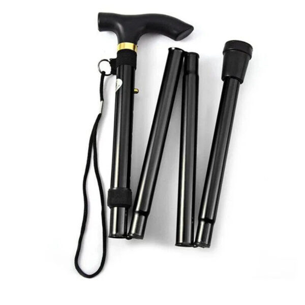 2537f463dab8be86 Hiking Camping Mountaineering Walking Stick Telescopic Baton Trekking Poles Folding Cane Crutches Pole Unisex