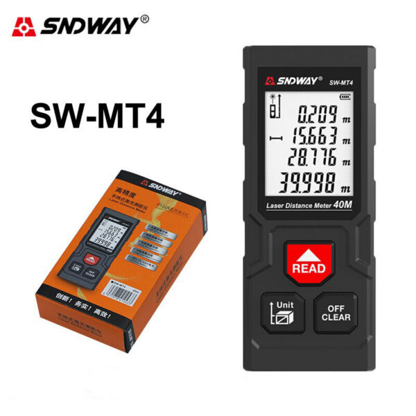 253b1fe83bcaa400 Sndway Laser Distance Meter SW MT4 MS50 MS70 MS100 Digital Rangefinder 40M 50M 70M 100M Range Finder Measuring Tool