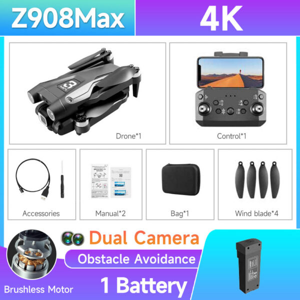 HOT Z908 Pro / MAX Mini Drone 4k Professional Camera 2.4G WIFI Obstacle Avoidance Helicopter Remote Control Quadcopter RC Toys