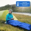 25592910ca7af1f6 flintronic Schlafsack, Campingschlafsack, Leichter Deckenschlafsack, Camping Outdoor, Kleines Packmaß für Rucksackreisen, Wandern und Reisen, 210 x 75 cm