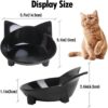 2564a29bec5b9bc8 Cat Food Bowls, Non-Slip, Safe Food-Grade Melamine, Anti-Skid Base, Shallow Design, Dishwasher-Safe, 8 Ounces