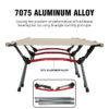 Camping Cot Folding Camping Bed Portable Outdoor Bed Comfortable Sleeping Cots for Adults & Kids Camping, Travel, RV