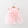 Summer Sweet Baby Girl Party Evening Dresses Wedding Flower Petal Mesh Birthday Princess Kids Costumes 0 To 3 Years Old Toddler
