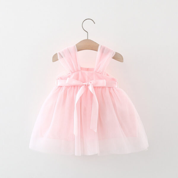Summer Sweet Baby Girl Party Evening Dresses Wedding Flower Petal Mesh Birthday Princess Kids Costumes 0 To 3 Years Old Toddler