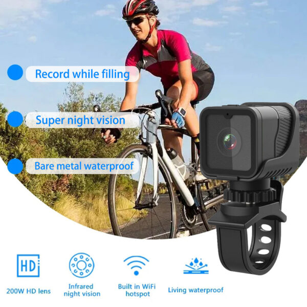 257bef13719e8867 1080p High-Definition Portable Sports Mini Camera With Hotspot WiFi Waterproof Camera, Motorcycle And Bicycle Driving Recorder