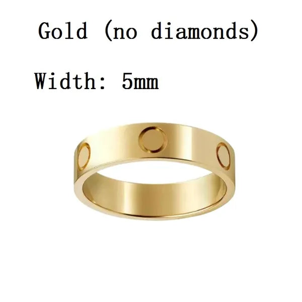 2590d1871c3d3634 Designer Rings Women Love Gold for Men Diamond Moissanite Sterling Ring Sier Jewelry Screw Couple G34a#